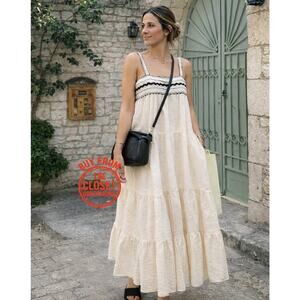 ZARA Blogger Favorite Midi Dress with Wide Straps